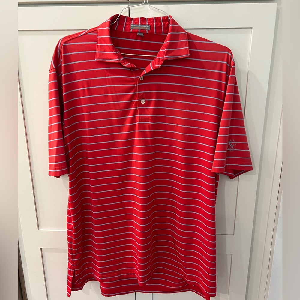 Peter Millar Summer Comfort Golf Shirt Sz L